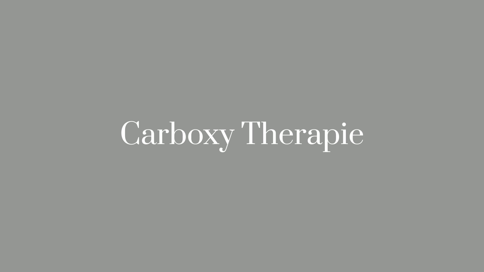 Carboxy therapie